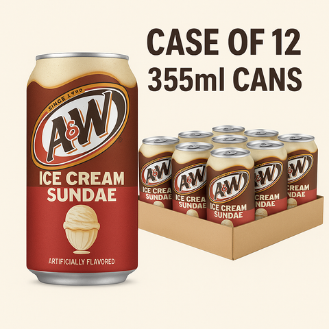 USA A&W Ice Cream Sundae x12 Can Pack USA A&W Ice Cream Sundae x12 Can Pack