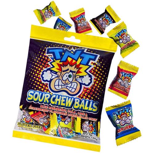 TNT Sour Chew Balls 150g
