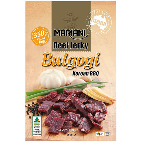 Mariani Beef Jerky – Bulgogi Korean BBQ 350g Value Bag Mariani Beef Jerky – Bulgogi Korean BBQ 350g Value Bag