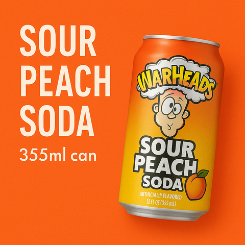 WarHeads Sour Peach Can (355ml - Single) WarHeads Sour Peach Can (355ml - Single)