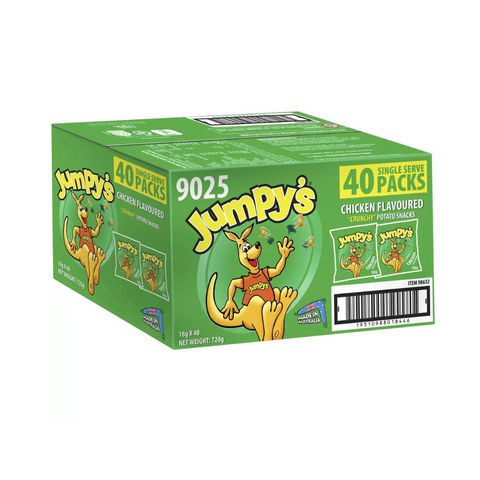Jumpy's Chicken Chips - 18g x 40 Pack Jumpy's Chicken Chips - 18g x 40 Pack