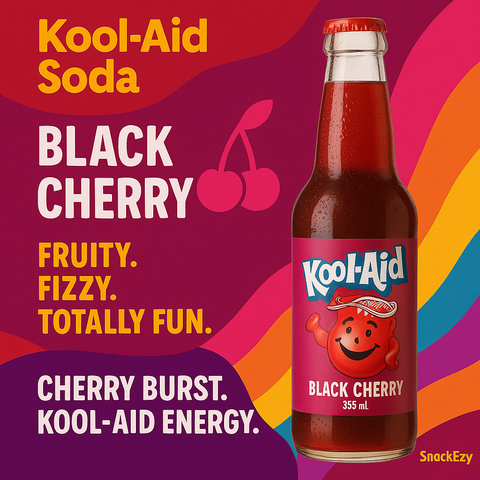 USA Kool-Aid Soda 355ml  - Black Cherry