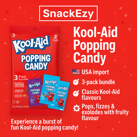 USA Kool-Aid Popping Candy x3 pack