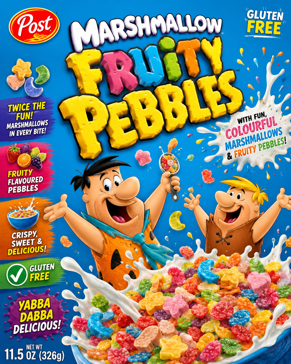 USA Fruity Pebbles Marshmallow Cereal - 311gm