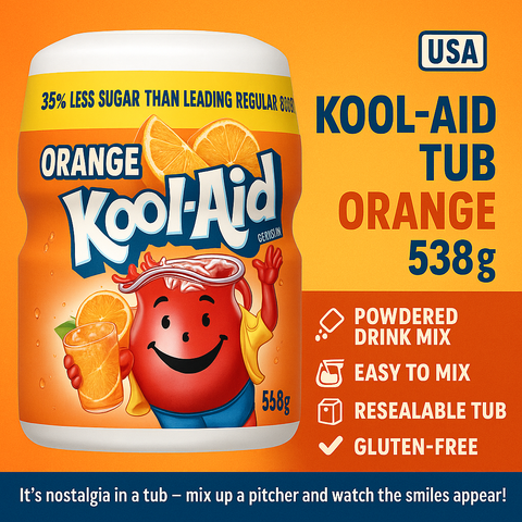 USA Kool Aid Powder - Orange 538gm