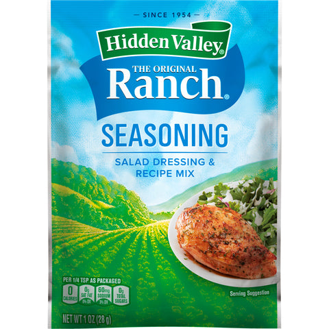 USA Hidden Valley Gluten Free Original Ranch Salad Dressing and Seasoning Mix, 1 oz