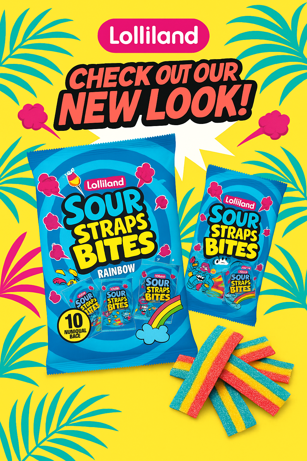 Sour Straps Bites Mega Bag – 10 Individual Packs