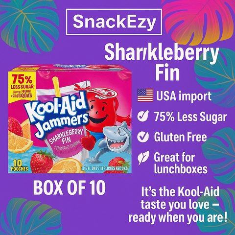 USA Kool Aid Jammers -Sharkleberry Box of 10