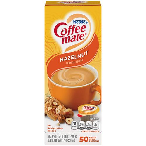 US Coffee Mate Liquid Hazelnut Box of 50