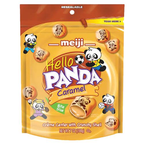 US Meiji Hello Panda Caramel Pouch 198g