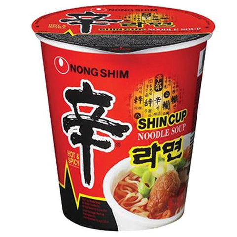 Nongshim Hot & Spicy Shin Cup 68g