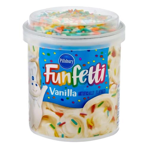 US Pillsbury Funfetti Vanilla Marshmallow Frosting 442gm