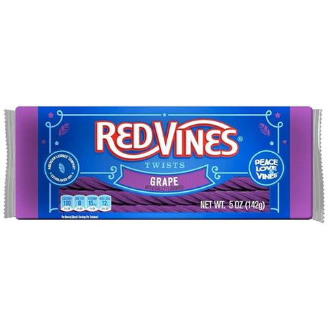 US Red Vines Grape Twists 142g