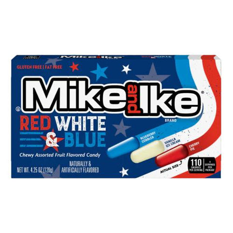 US Mike and Ike Red White & Blue Theatre Box 120g