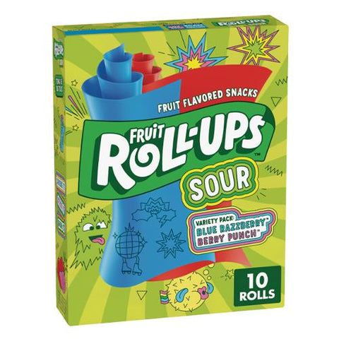 USA Sour Fruit Roll Ups x10 pack