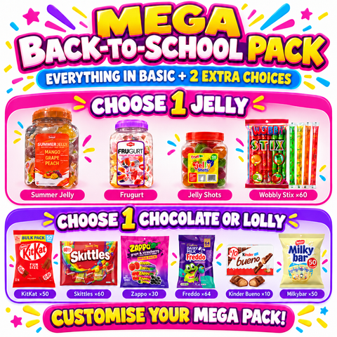NEW! Back-to-School Pack – Mega | Up to 434 Snacks + Your Choices