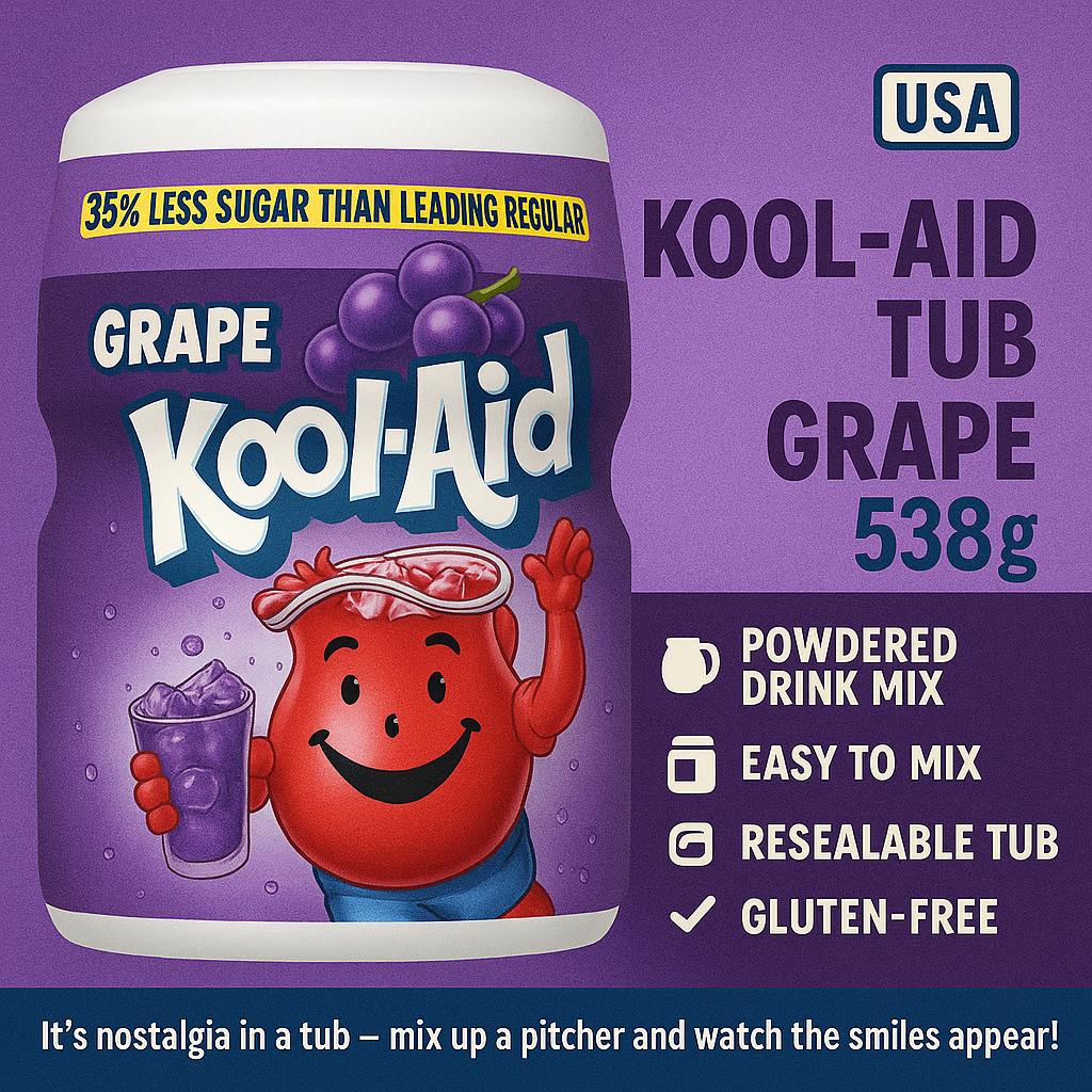 USA Kool Aid Powder - Grape 538gm