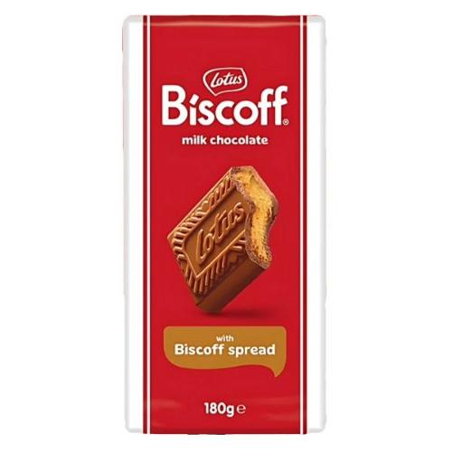 EU- Milk Chocolate with Biscoff Cream Block 180gm