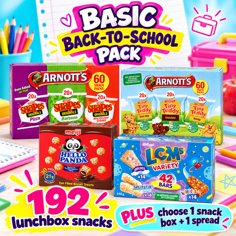 NEW! Back-to-School Pack – Basic | Up to 270 Snacks + Your Choices