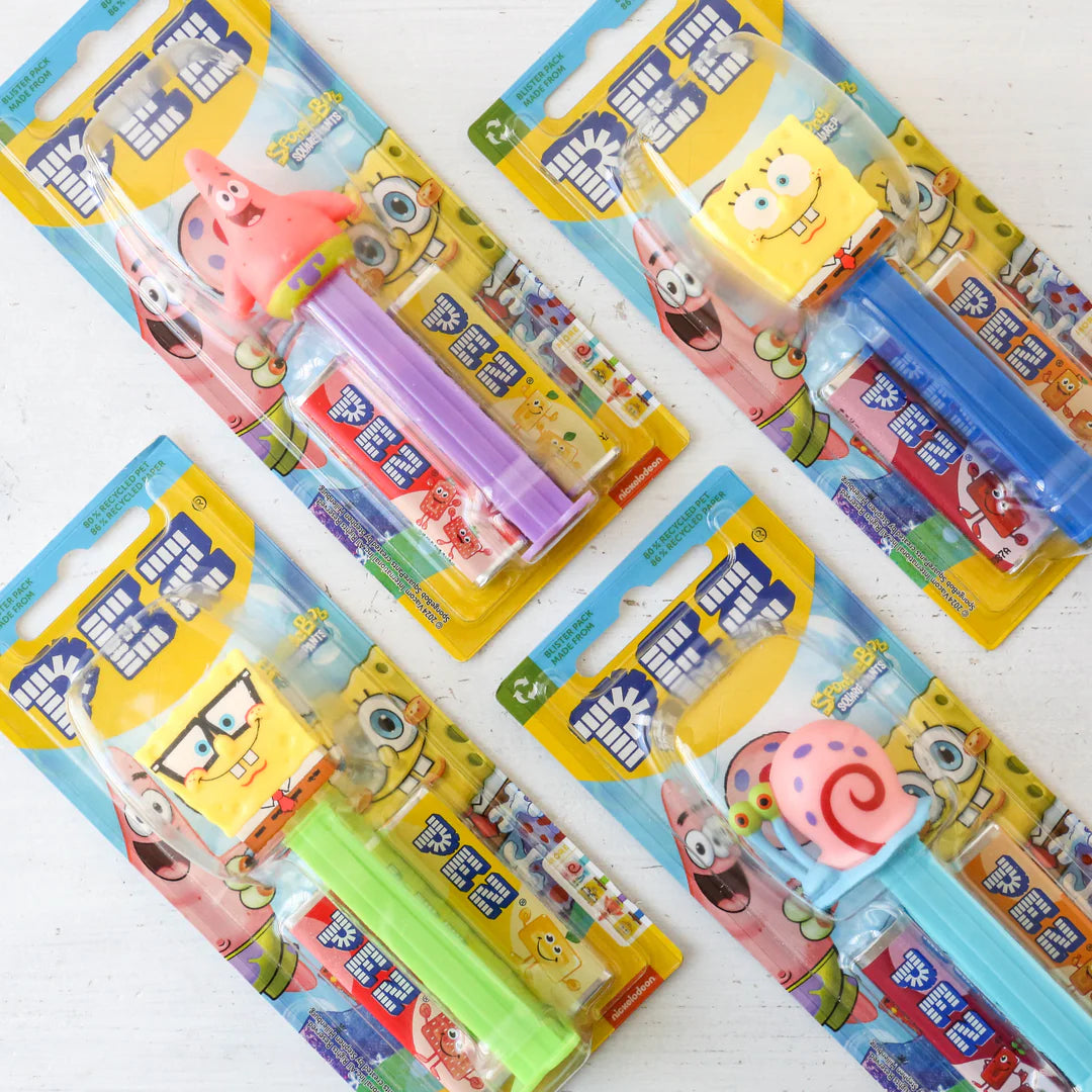 USA PEZ Dispenser + 2 Refills – SpongeBob Square Pants