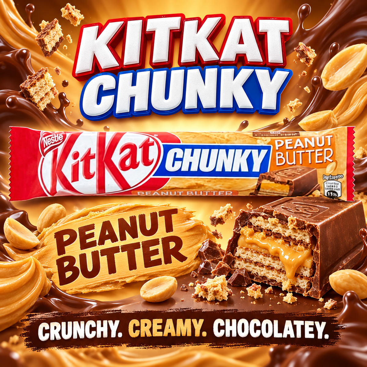 Europe Kit Kat Chunky Chunky Peanut Butter - 42gm Bar