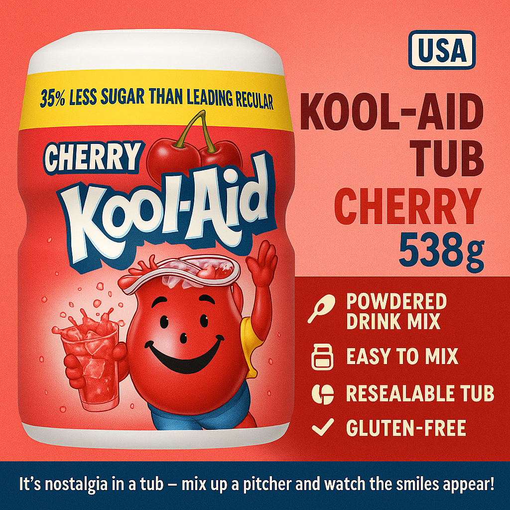 USA Kool Aid Powder - Cherry 538gm