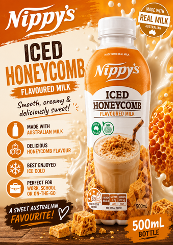 Nippys 500ml Bottle - Iced Honeycomb