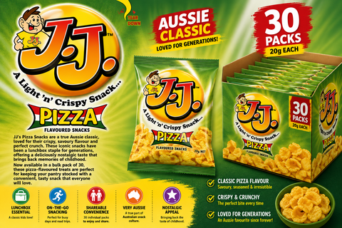 JJ Pizza Snacks 20gm x30 Packs