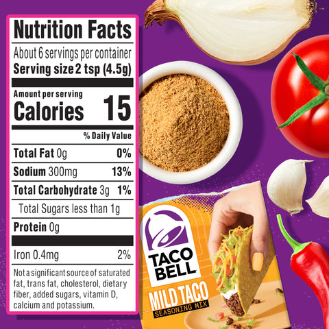 USA Taco Bell Mild Taco Seasoning Mix 1oz