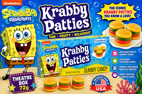 USA SpongeBob Krabby Patties Theatre Box - 72gm