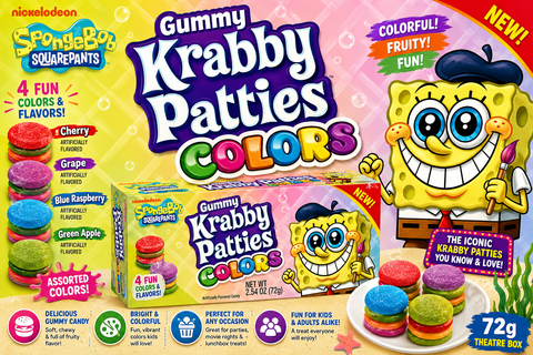 USA SpongeBob Krabby Patties Colours Theatre Box - 72gm