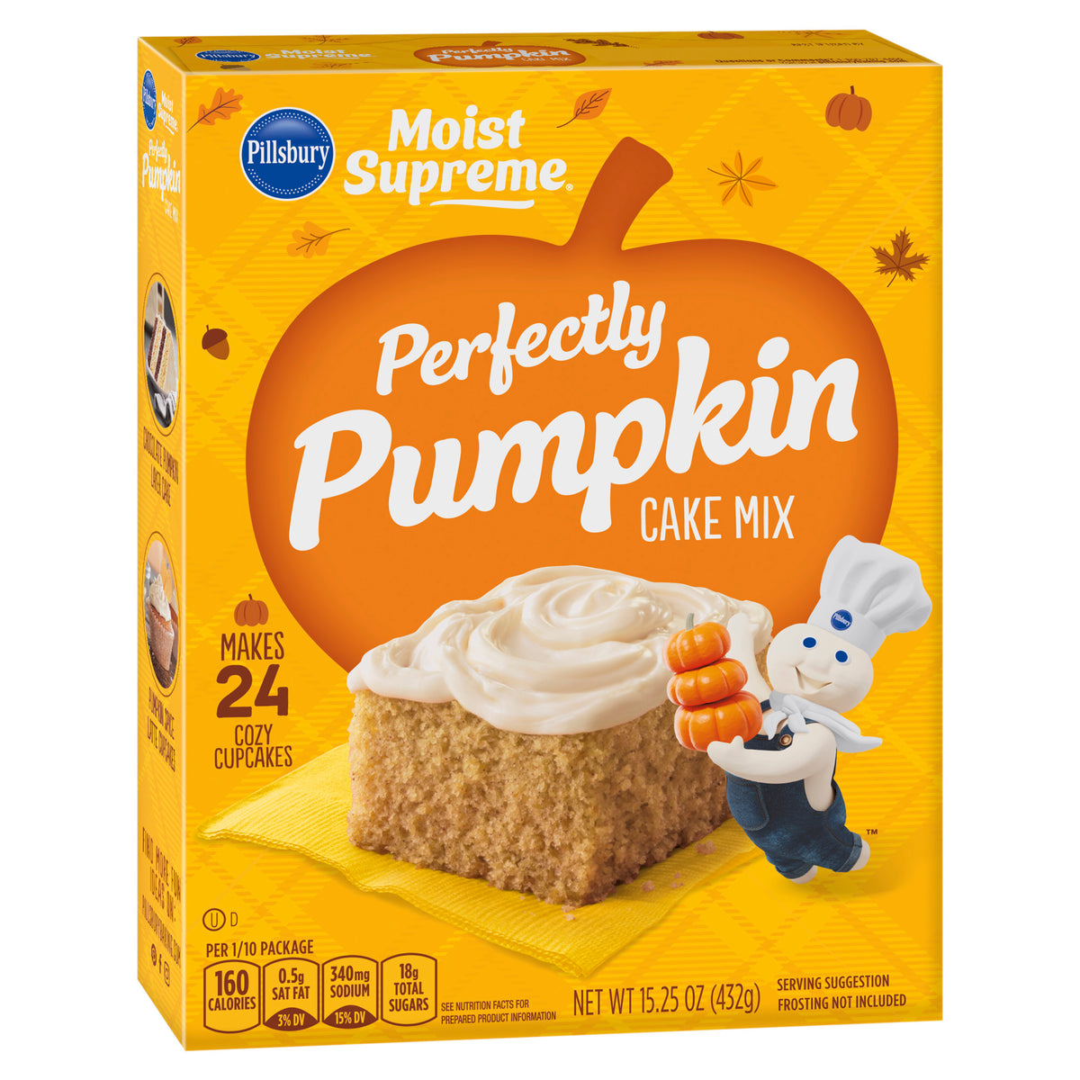 USA Perfectly Pumpkin Cake Mix, 15.25 Oz Box (432gm)