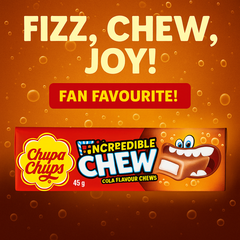 Chupa Chups Incredible Chew – Cola Flavour (45g)