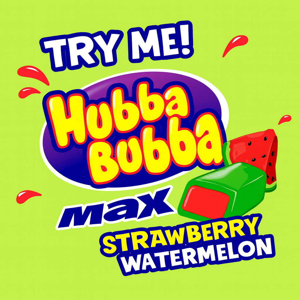 Hubba Bubba Max Strawberry Watermelon (5 Pieces)