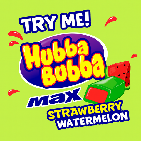 Hubba Bubba Max Strawberry Watermelon (5 Pieces)