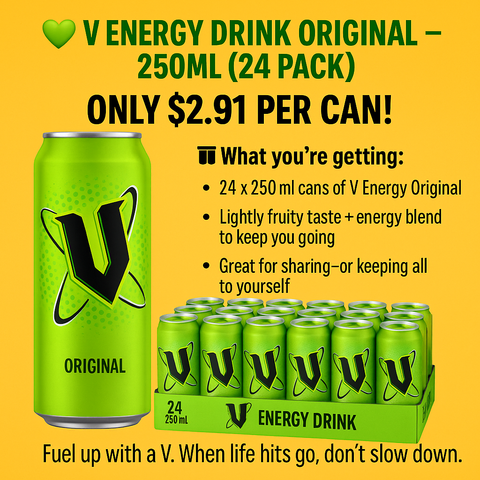 V Energy Drink Original - 250ml x24