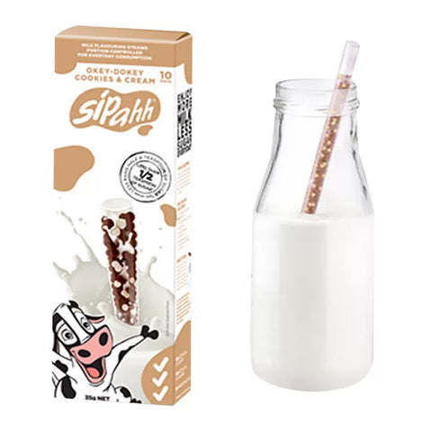 Sipahh Straws – Okey-Dokey Cookies & Cream (10 Pack)
