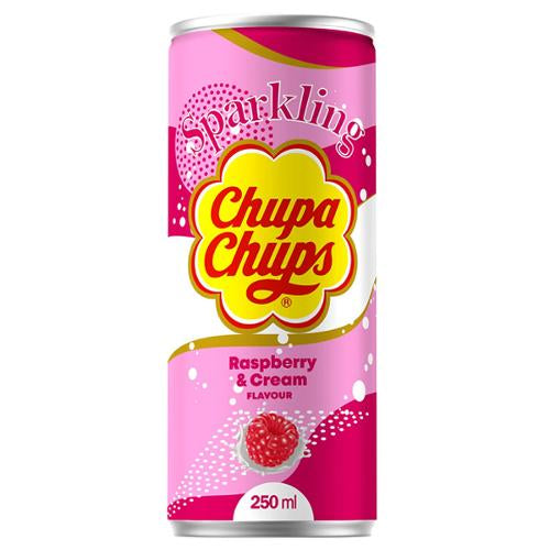 Korean Chupa Chups Raspberry & Cream Sparkling Drink 250ml