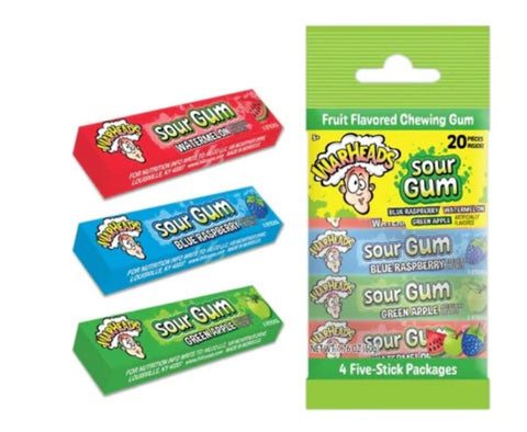 Warheads Sour Gum 4pk (USA)