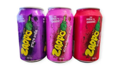 Zappo Soft Drink Can 355ml - Select Flavor