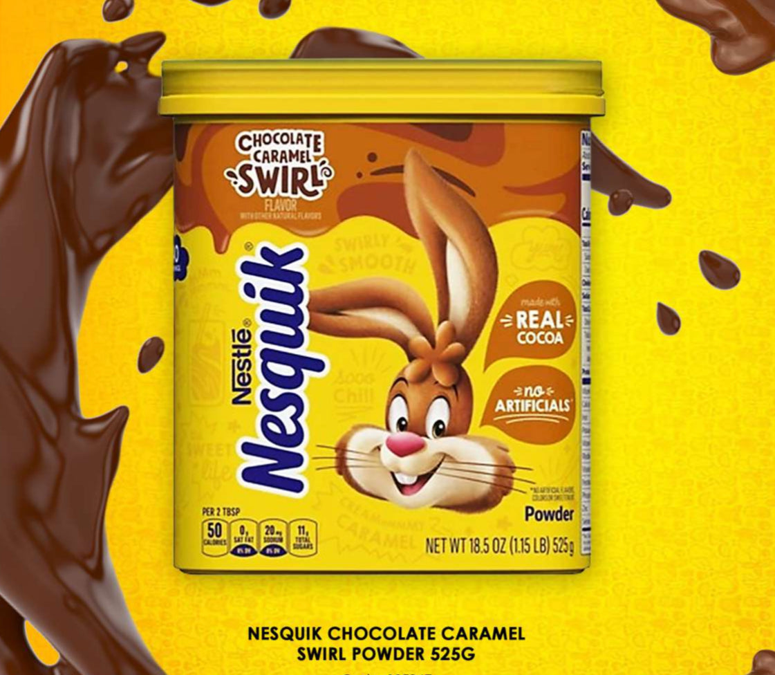 USA Chocolate Caramel Nesquik 525gm