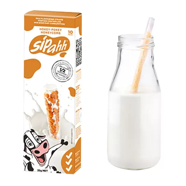 Sipahh Straws – Hokey-Pokey Honeycomb (10 Pack)