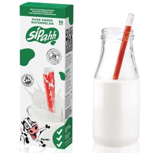 Sipahh Straws – Huge Green Watermelon (10 Pack)