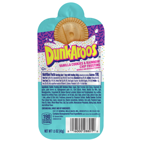 USA DunkAroos Vanilla Cookies + Rainbow Chip Frosting - Single