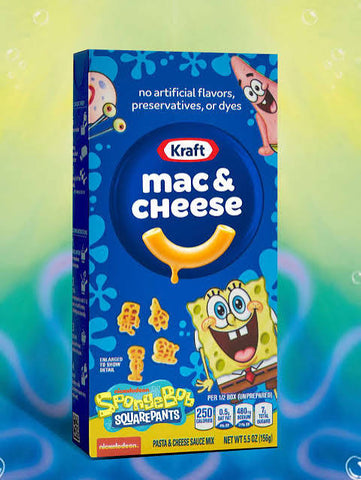 USA - Kraft Mac & Cheese SpongeBob Pasta Shapes 156gm