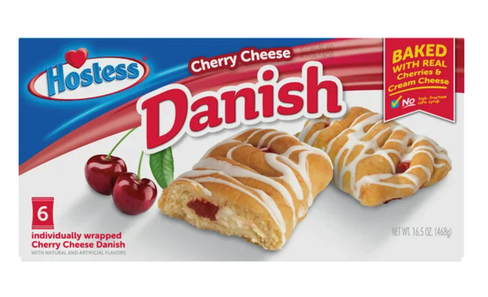 Hostess Cherry Cheese Danish x6