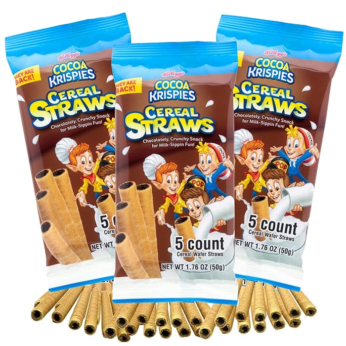 Cocoa Krispies Cereal Straws x5 pack