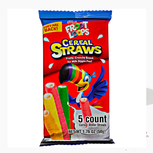Froot Loops Cereal Straws x5 pack