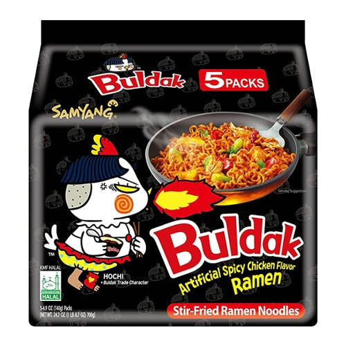 Samyang Buldak Ramen Extremely Spicy Chicken Flavour 5x140g