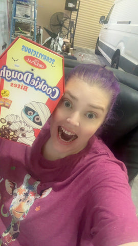 US Chocolate Chip Cookie Dough Bites - Halloween Coffin